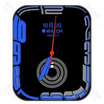 S7独占表盘Continuum黑底深蓝色apple动态版.clock
