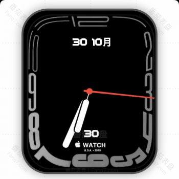 S7独占表盘Continuum黑底白色apple动态版.clock