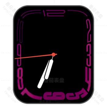 watch S7独占Continuum 表盘黑底玫红动态版.clock