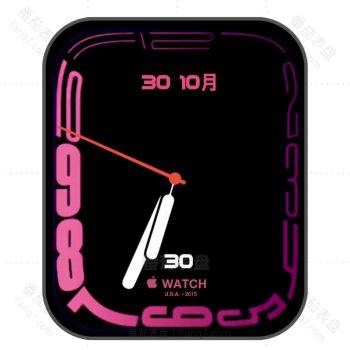watch S7独占Continuum 表盘黑底玫红apple动态版.clock
