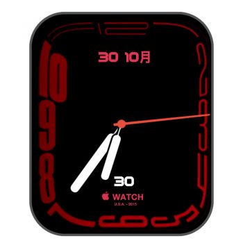 watch S7独占Continuum 表盘黑底红色apple动态版.clock