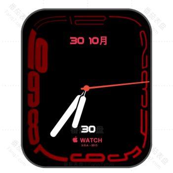 watch S7独占Continuum 表盘黑底红色apple动态版.clock