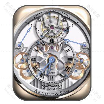 亚诺Arnold & Son白沙色高级机械表盘.clock