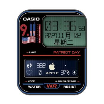 卡西欧CASIOG美国911表盘.clock