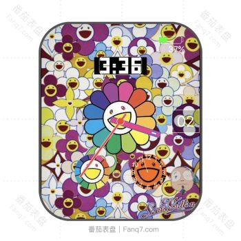 村上隆花朵艺术表盘.clock