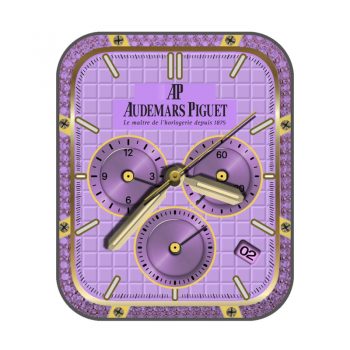 爱彼Audemars Piguet高级紫镶钻表盘.clock