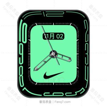 watch S7独占Continuum耐克nike版绿色表盘.clock