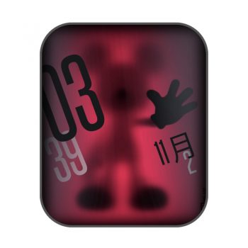 迪士尼disney卡通消失的米奇黑红表盘.clock