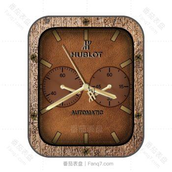 HUBLTO宇舶土黄色皮质表盘.clock