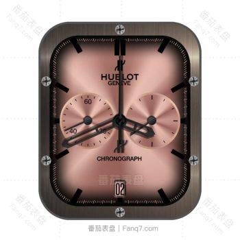 HUBLTO宇舶玫瑰粉黑边表盘.clock