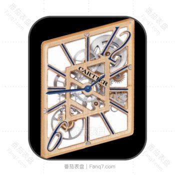 cartier卡地亚不规则白色机械表盘.clock