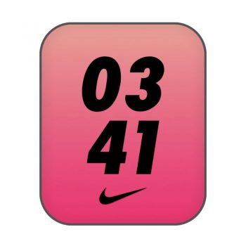 nike耐克粉色简约表盘.clock