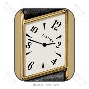 Cartier卡地亚不规则金边白色表盘.clock