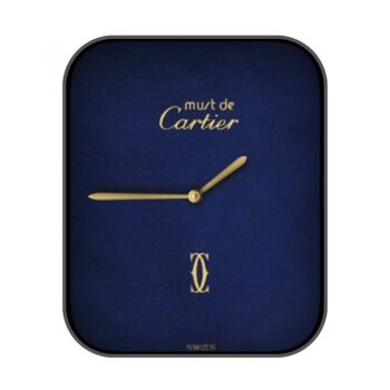 Cartier卡地亚深蓝金色简约大气高级格调表盘.clock