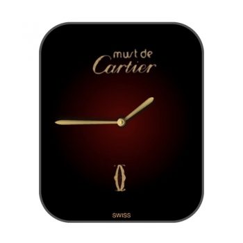 Cartier卡地亚红色渐变简约大气高级格调表盘.clock