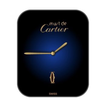 Cartier卡地亚蓝色渐变简约大气高级格调表盘.clock