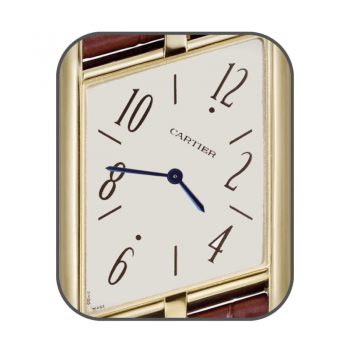 Cartier卡地亚不规则白色表盘.clock