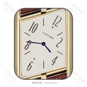 Cartier卡地亚不规则白色表盘.clock