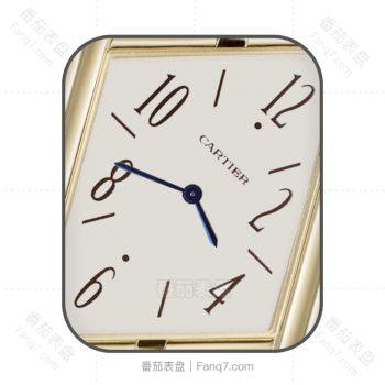 Cartier卡地亚不规则白色表盘.clock