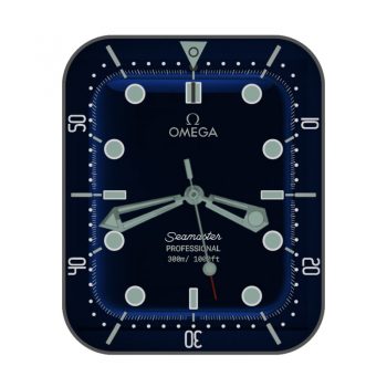 OMEGA 欧米茄深蓝色刻度高级表盘.clock