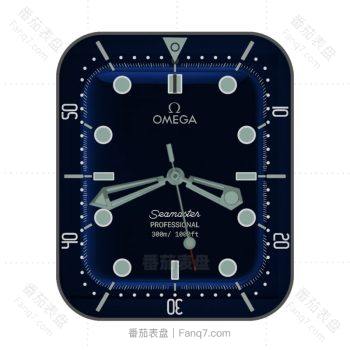 OMEGA 欧米茄深蓝色刻度高级表盘.clock