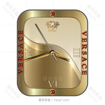 范思哲Versace黄金表盘.clock