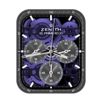 ZENITH真力时深紫黑边表盘.clock