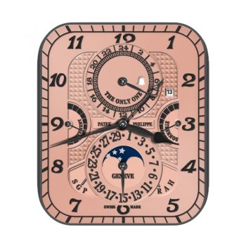 partek philippe百达翡丽在棕土色中世纪风格表盘.clock