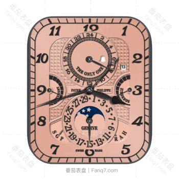 partek philippe百达翡丽在棕土色中世纪风格表盘.clock