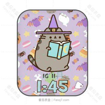 魔法龙猫粉紫卡通动漫表盘.clock