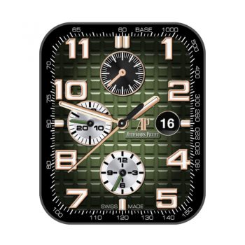 爱彼Audemars Piguet黑绿方格表盘.clock