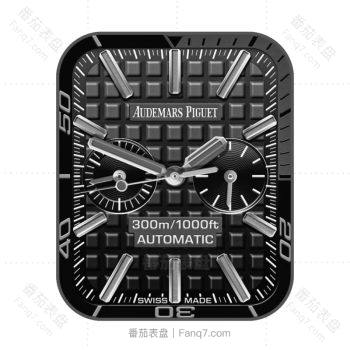 爱彼Audemars Piguet黑色方格表盘.clock