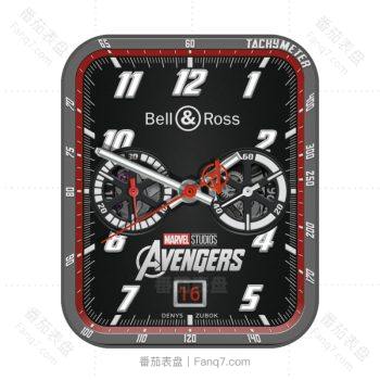 bell & ross 柏莱士黑色渐变机械表盘.clock