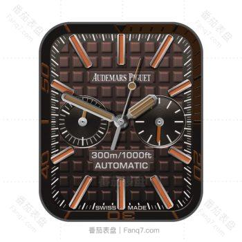 爱彼Audemars Piguet暗红方格表盘.clock