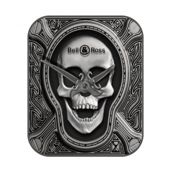 bell & ross 柏莱士黑色骷髅哈哈机械表盘.clock