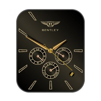 bentley宾利黑色玫瑰金表盘.clock