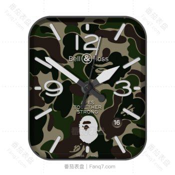 bell & ross 柏莱士迷彩绿表盘.clock