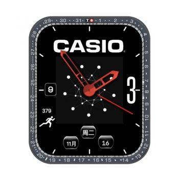 卡西欧CASIOG黑色表盘.clock