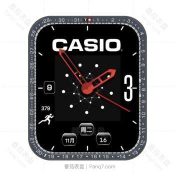 卡西欧CASIOG黑色表盘.clock