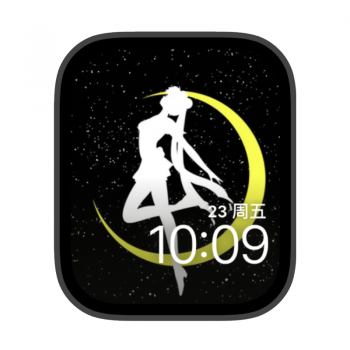 魔卡少女樱星空月亮苹果iwatch壁纸表盘.watchface