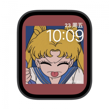 魔卡少女樱吐舌头苹果iwatch壁纸表盘.watchface