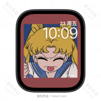 魔卡少女樱吐舌头苹果iwatch壁纸表盘.watchface