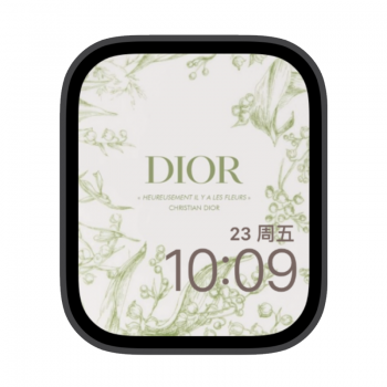 Dior迪奥插画苹果iwatch壁纸表盘.watchface