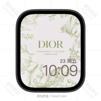 Dior迪奥插画苹果iwatch壁纸表盘.watchface