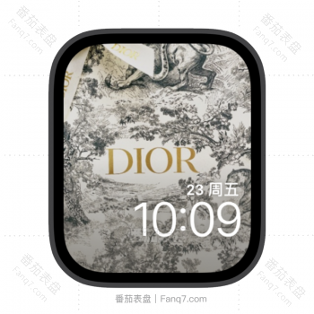 Dior迪奥插画苹果iwatch壁纸表盘.watchface