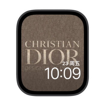 Dior迪奥棕色插画苹果iwatch壁纸表盘.watchface