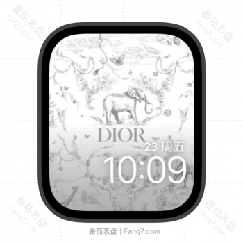 Dior迪奥插画苹果iwatch壁纸表盘.watchface