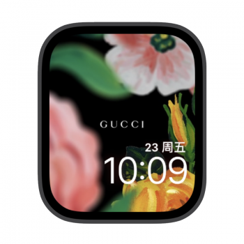 GUCCI古驰花蛇插画苹果iwatch壁纸表盘.watchface