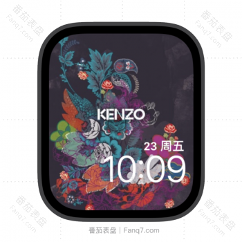 kenzo插画logo苹果iwatch壁纸表盘.watchface