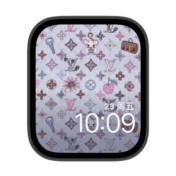 LV LOGO印花卡通苹果iwatch壁纸表盘.watchface